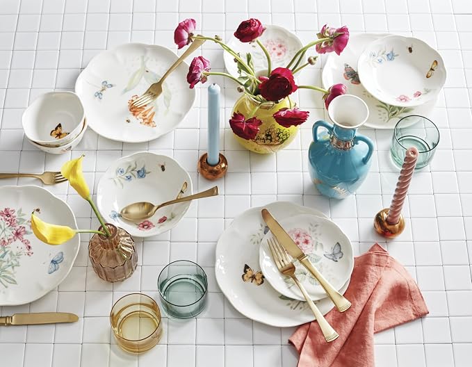 Lenox Dinnerware Set, Butterfly Meadow 28-Piece Set, Service - Image 11