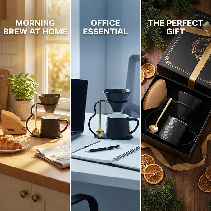 Pour Over Coffee Maker set, Ceramic Coffee Maker - Image 5