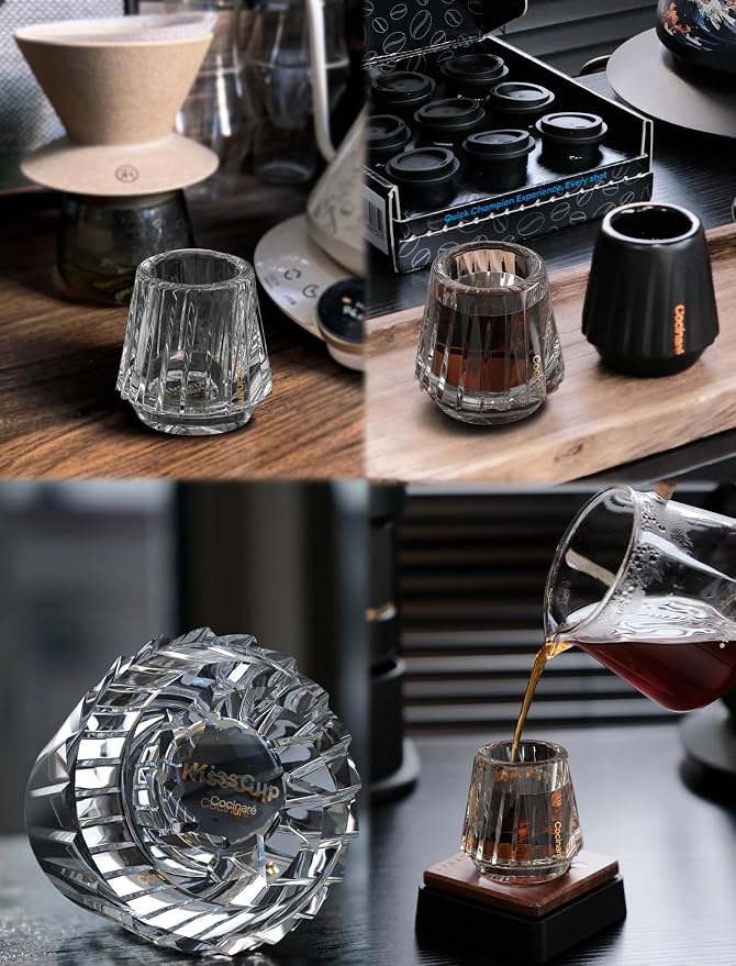 Cocinare Espresso Cups Set of 2, Crystal Clear Espresso Shot Glasses, Ideal - Image 5