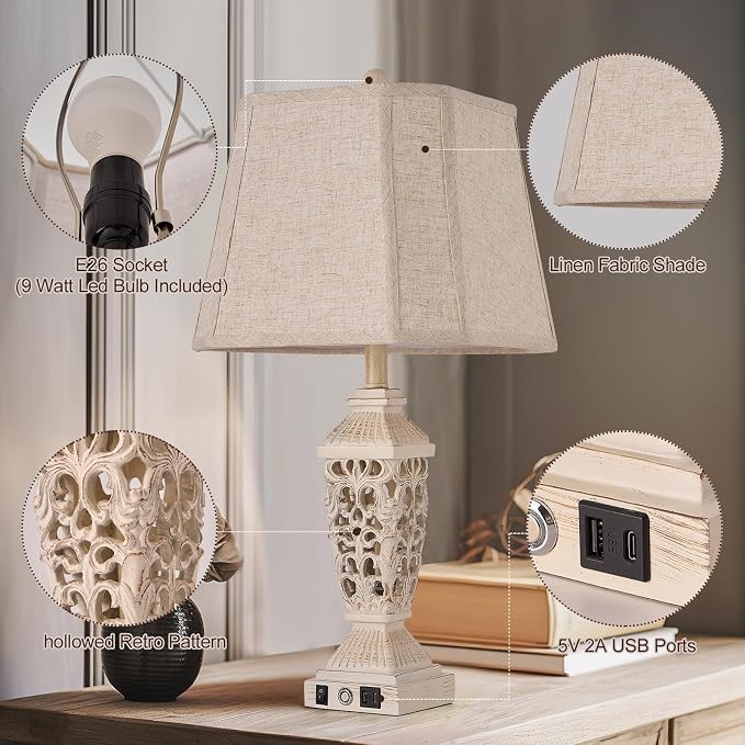 AIDENOEY Farmhouses Table Lamp - Image 2