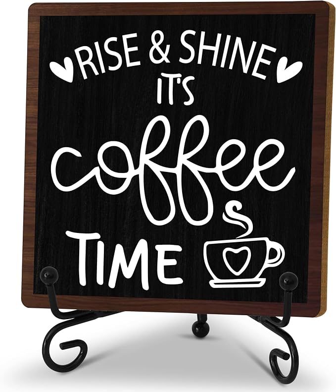 Coffee Desk Decor Sign, Coffee Time Sign by Zmyollo