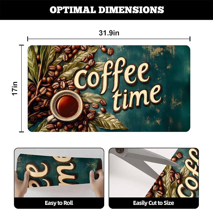 NYZE Coffee Mat Absorbent Non Slip Dish Drying Mat - Image 2