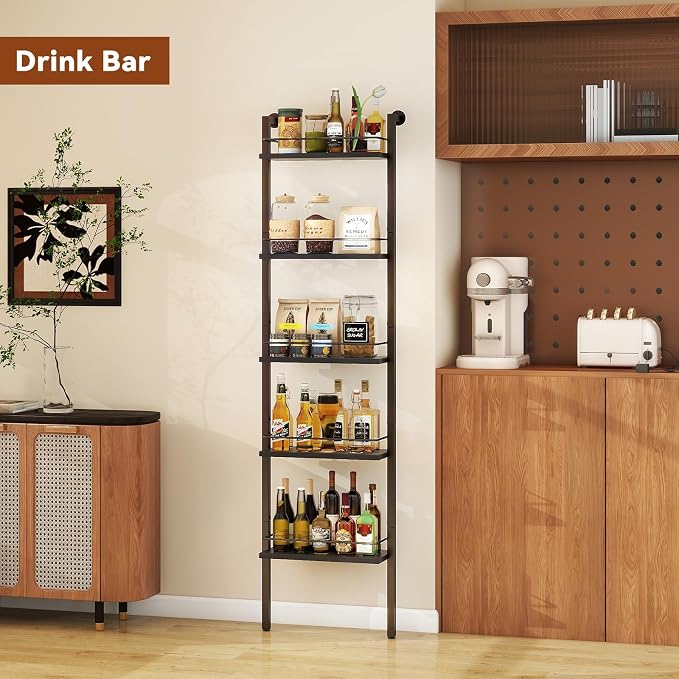 YMYNY 5-Tier Freestanding Wine Racks，Liquor Bottle Display Shelf - Image 5
