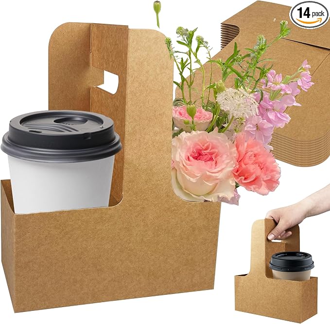 MUMULULU 14Pcs Disposable Beverage Carrier by Unknown