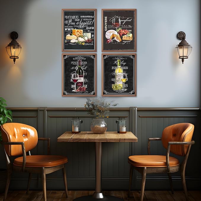 AMERICAN LUXURY GIFTS Wine & Cheese Varieties Chalkboard Replica - Image 4