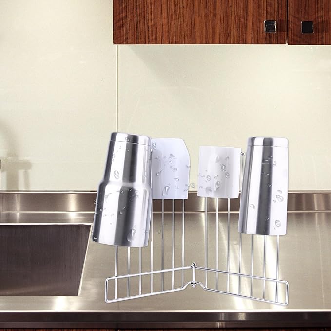 Foldable Bottle Drying Rack, Reusable Storage Bag Drying Rack, SUS 304 - Image 3