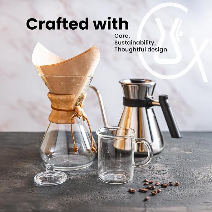 Chemex Hand Blown Glass Coffee Mug, 10 Ounce - Image 5