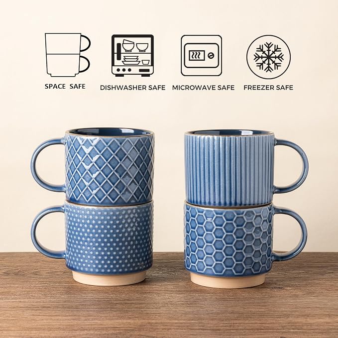 GBhome 12OZ Stackable Coffee Mugs - Image 7