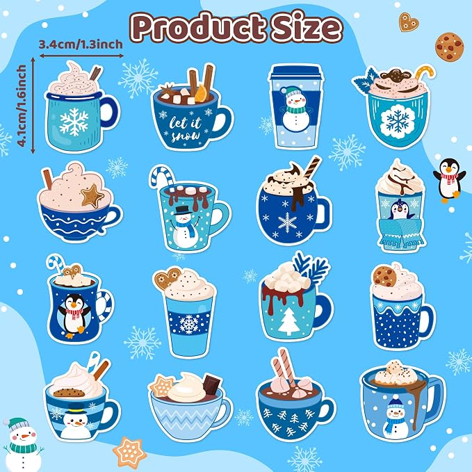 Haooryx Winter Latte Sticker Rolls - Image 2