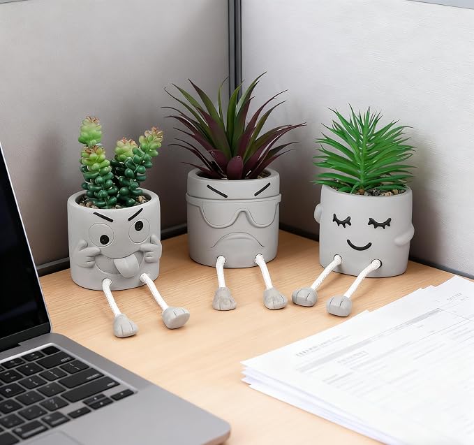 Small Artificial Succulent Plant in Pot 3PCS - Image 4