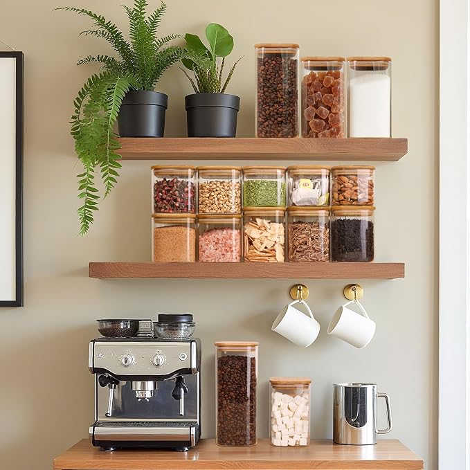 ComSaf 1.6 Qt Square Glass Jars - Image 5