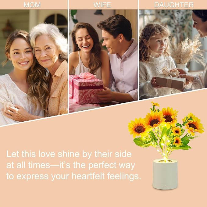 WSYEAR Sunflower Flower Lamp Gifts - Image 7