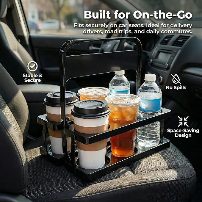6 Cup Drink Carrier for Delivery - Image 6
