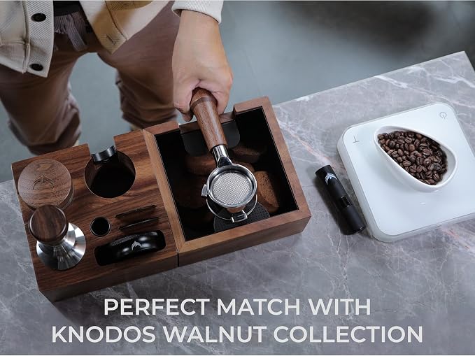 Walnut Espresso Tamping Station 54mm - Image 4
