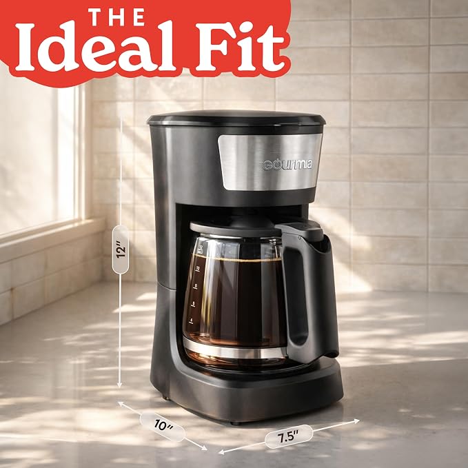 Gourmia 12 Cup One-Touch Coffee Maker – Pause and Serve - Image 8