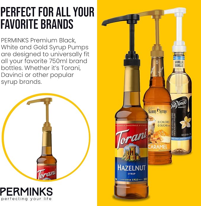Premium Syrup Pump Compatible w/Torani 750 ml Bottle, Davinci Syrups - Image 4