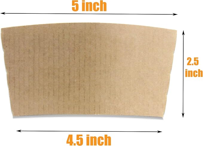 FMP Brands Kraft Coffee Cup Sleeves Disposable - Image 3