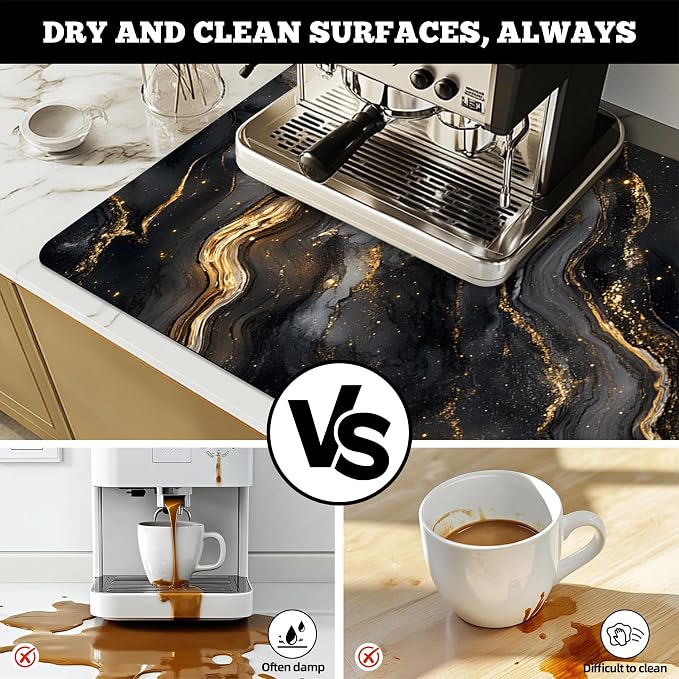 Dish Drying Mat Large Coffee Mat Absorbent Drying Mat - Image 4