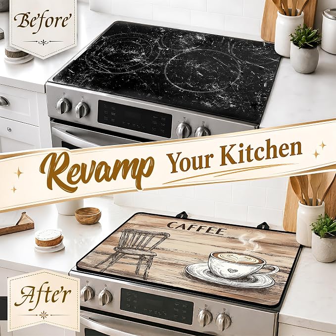 Multi-Design Stove Top Cover for Glass/Electric Stoves, 3-in-1 Counter - Image 4