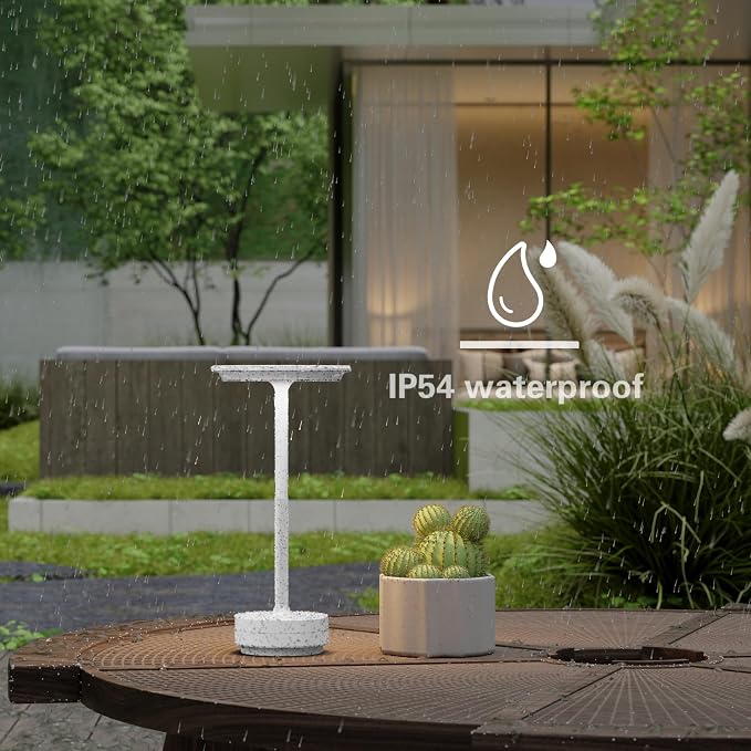 Table Lamp Table Lamps 2P Wihte Cordless Rechargeable Portable LED 5000mAh - Image 4