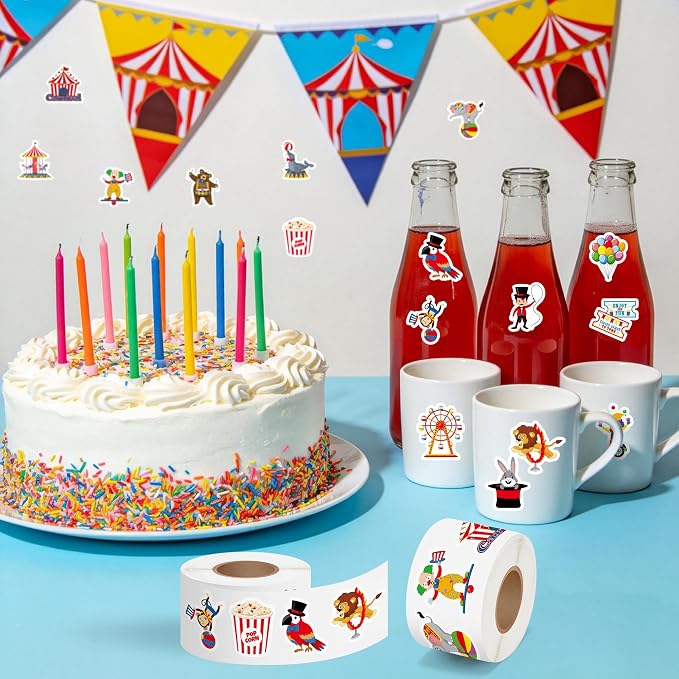 Haooryx Carnival Circus Stickers Rolls - Image 4