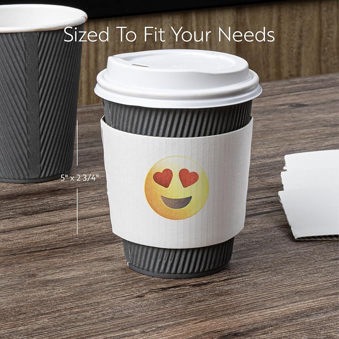 Restaurantware SLEEVES ONLY: Restpresso 5.1 x 2.8 Inch Coffee Cup Sleeves 50 - Image 2