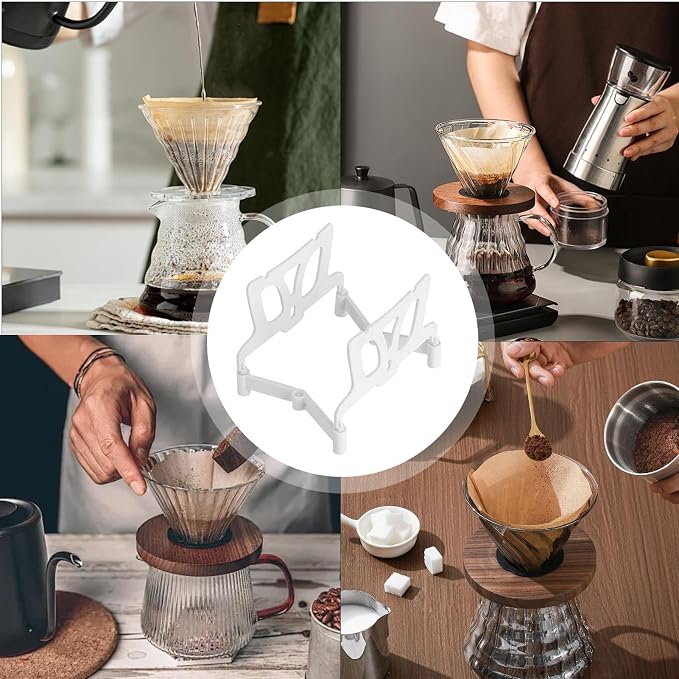 2 Pack Foldable Drip Coffee Bag Stand, Portable Hanging Ear Filter Holder - Image 7