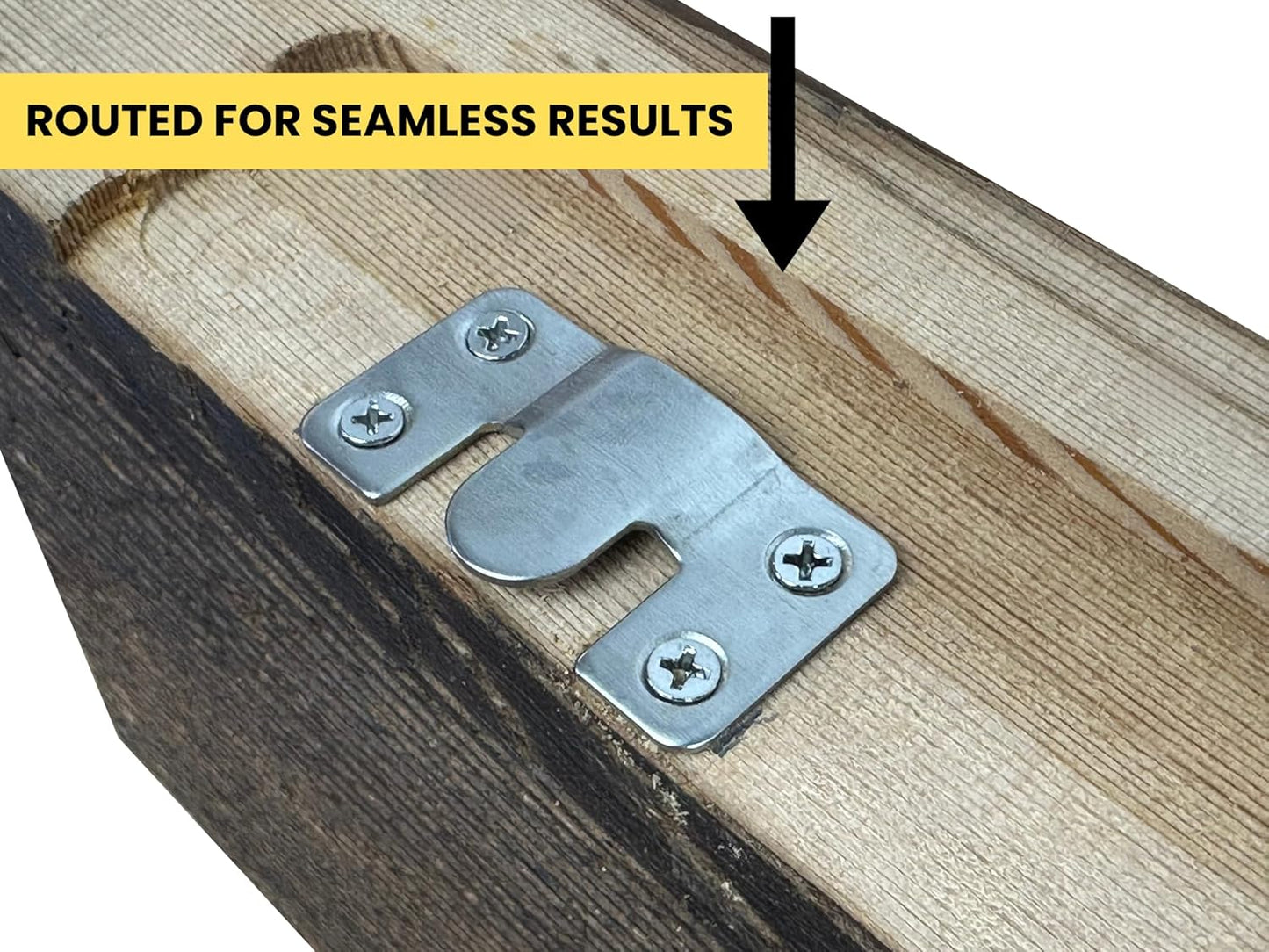 Modern Timber Craft Reclaimed Wood Floating Wall Shelf | Solid Rustic American Barnwood, Floating Shelf Brackets | 2.75" Thickness | 12" L x 8" D, Early American, Planed and Sanded, 2 Pack