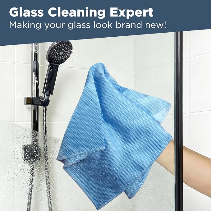 SINLAND Microfiber Glass Cleaning Cloth, Lint Free Cleaning Cloths - Image 5