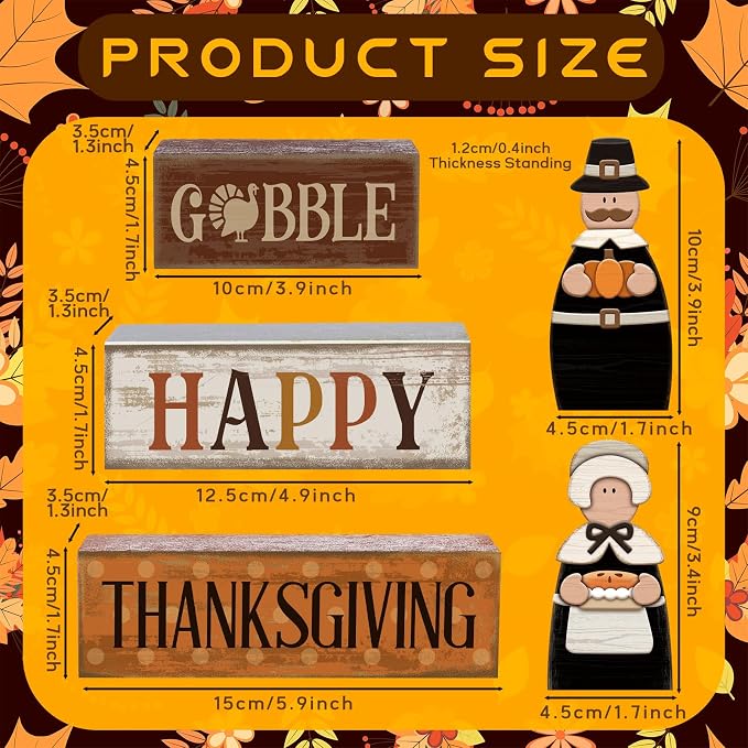 Lineshading 4 Pcs Fall Decoration - Image 3
