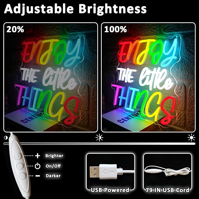Enjoy The Little Things Neon Sign - Image 3