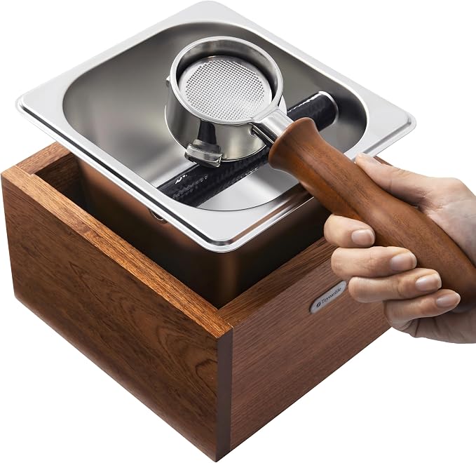 coffee knock box replacement for breville knockbox Sturdy solid wood and by Lookingforwardtoeveryshot%EF%BC%81