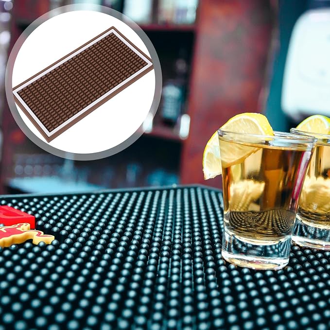 INOOMP Bar Service Spill Mat Non-slip Coffee Bar Counter Drying Mat 30x15x1cm - Image 9