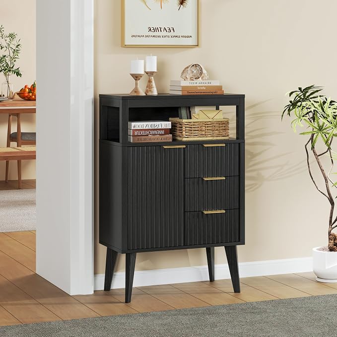 Black Bathroom Floor Cabinet - Image 5