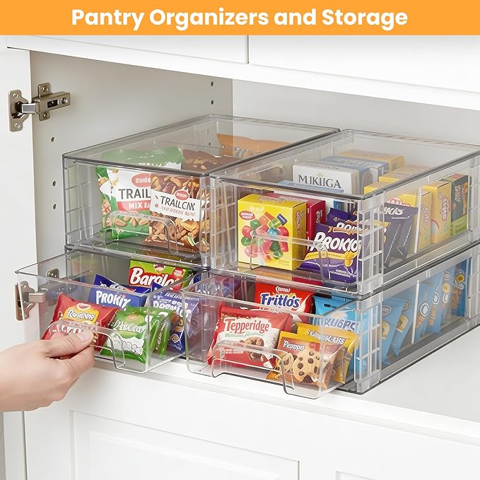 4 Pack Stackable Storage Drawers - Image 9