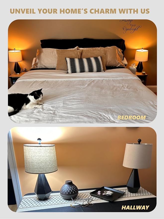 PoKat 20.25'' Table Lamps Set of 2, Bedside Lamp - Image 2
