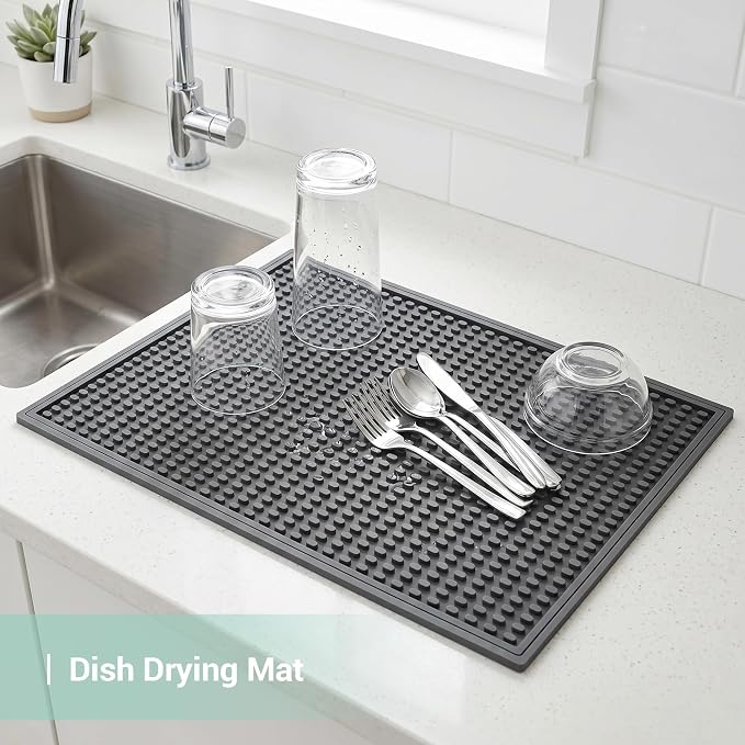 Rubber Bar Mat for Counter, Heat Resistant & Spill-proof Countertop Protector - Image 7