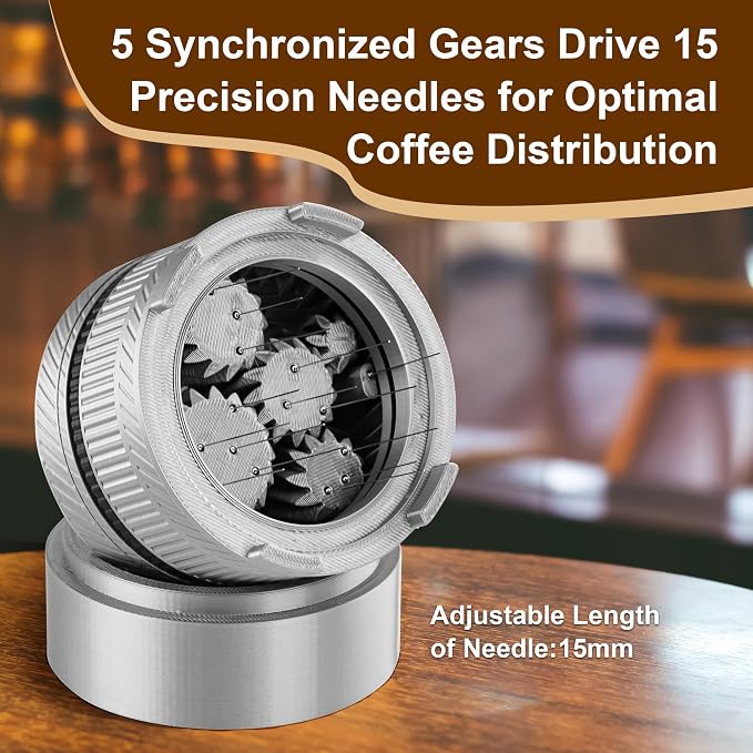 ShanSon WDT Espresso Tool with Brush Base Coffee Powder Distributor Needle WDT - Image 5