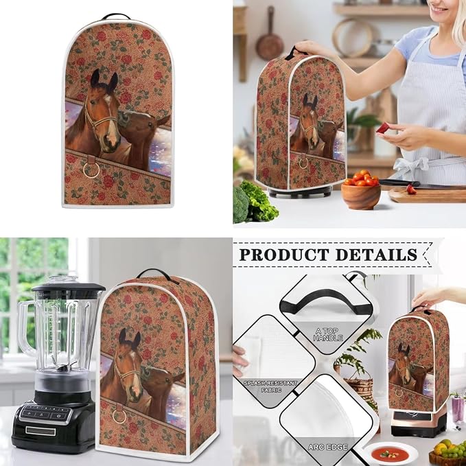 Doginthehole Floral Horse Toaster Cover - Image 3
