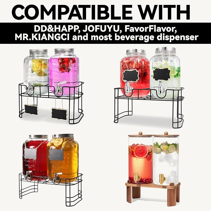Drip Pan Compatible with Drink Dispenser, 2 Pack Silicone Tray Mat - Image 2