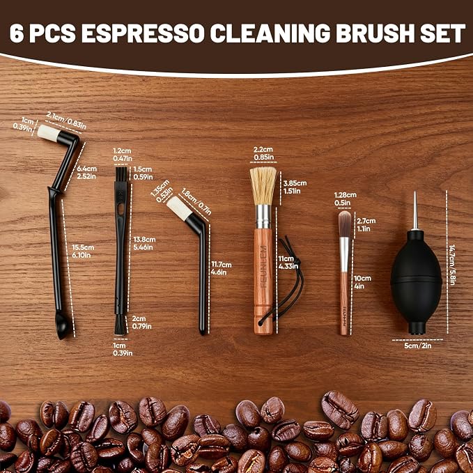 Coffee Grinder Cleaning Kit, Espresso Machine Brush Set - Image 3