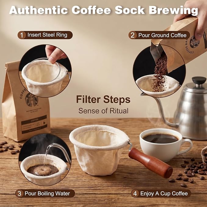 Flannel Cloth Coffee Strainer - Image 3