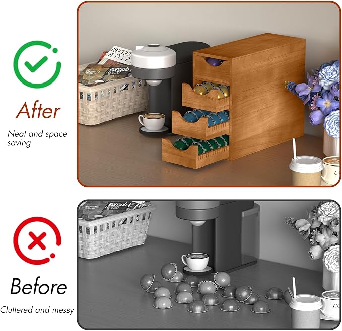 Suli Coffee Pod Holder, Coffee Capsule Storage Organizer, Save Space Coffee Pod - Image 8