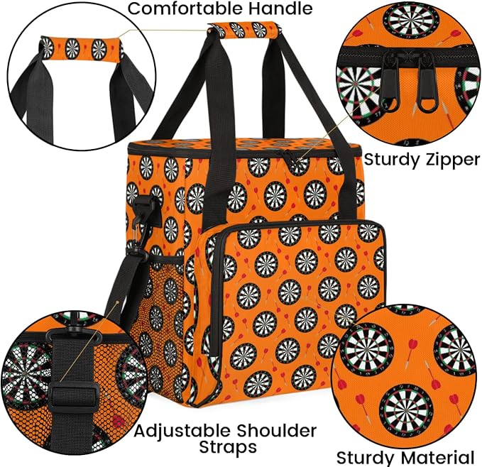 Dart Board Coffee Maker Travel Bag, Dart Board Large Carrying Storage Case - Image 6