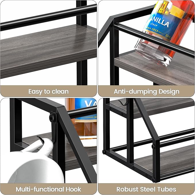 Coffee Syrup Rack Organizer, Syrup Bottle Holder Stand - Image 5