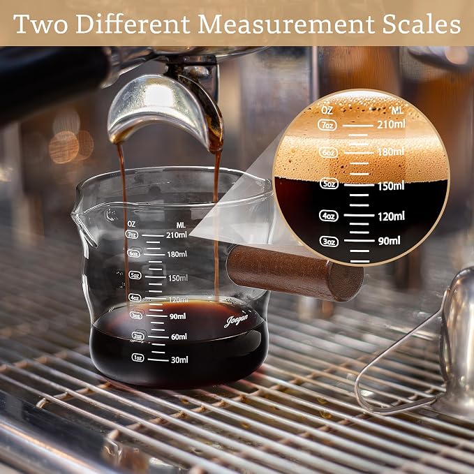 Joeyan Espresso Measuring Cup, Espresso Shot Cups, Glass Measuring Cup - Image 3