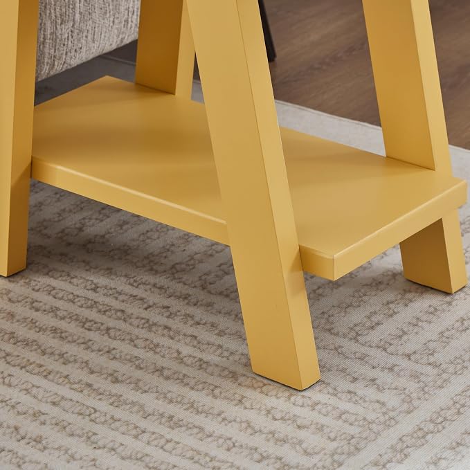 Contemporary Yellow End Table - Image 7