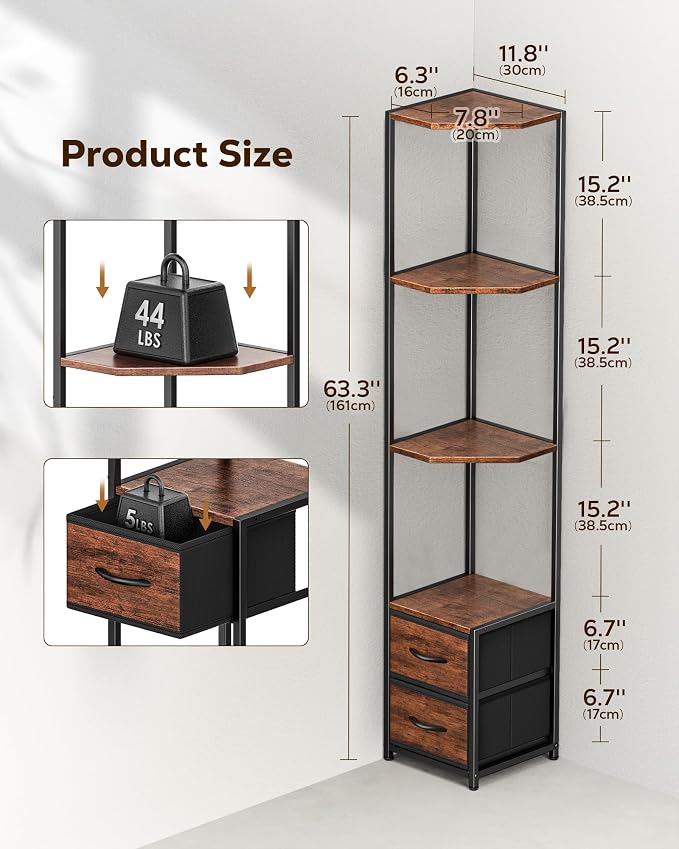Housolution Corner Shelf Stand - Image 2