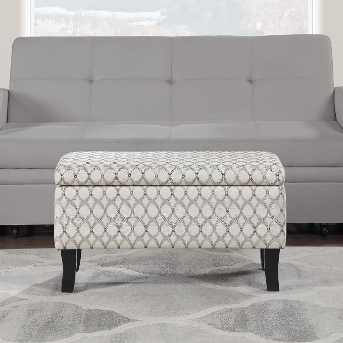 Convenience Concepts Designs4Comfort Winslow Storage Ottoman Bench 32" - Image 2