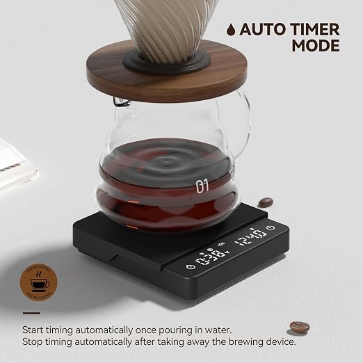 Rechargeable Coffee Scale with Auto Timing, Mini Espresso Scale with Timer - Image 3